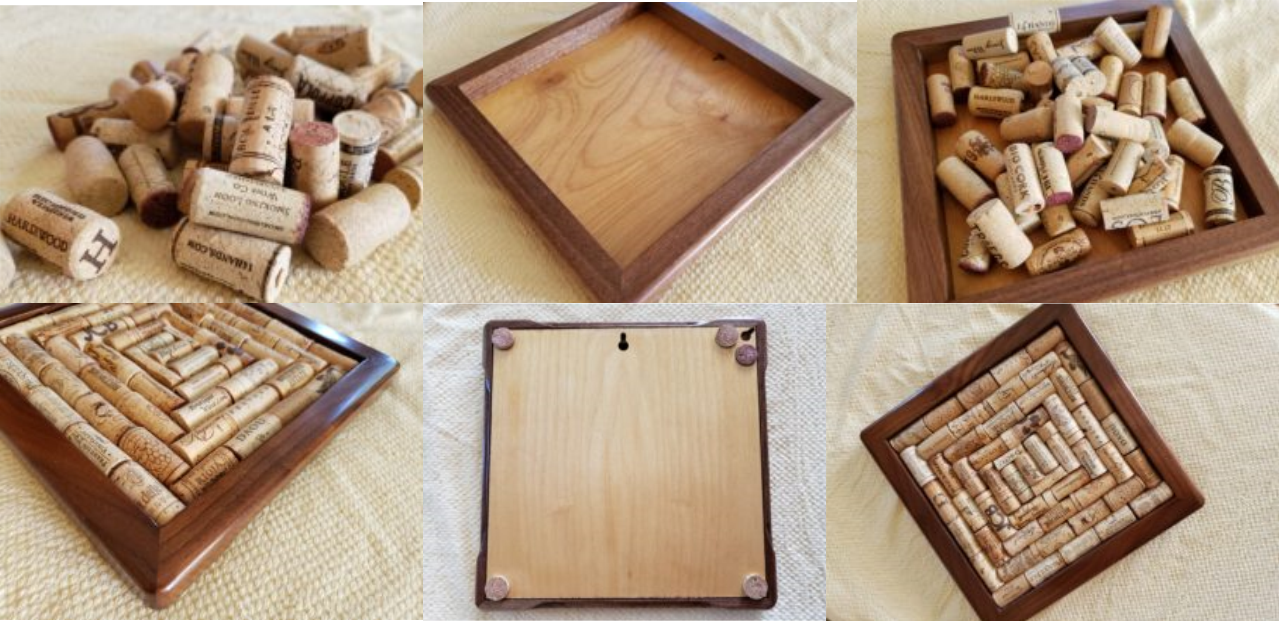Make Your Own Cork Trivet in a Beautiful Wood Frame